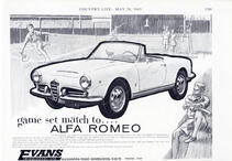 1965 vintage Alfa Romero advert