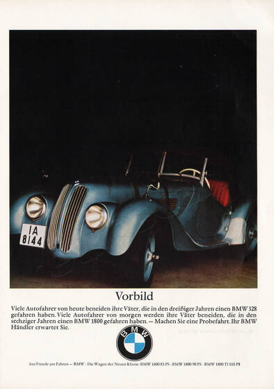 1965 BMW - unframed vintage ad