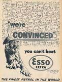 1954 Esso Extra Tiger Vintage