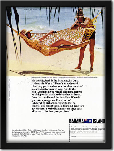 vintage Bahama Islands ad