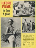1954 Ilford Films 'For Faces & Places 'Penquins''  - vintage ad