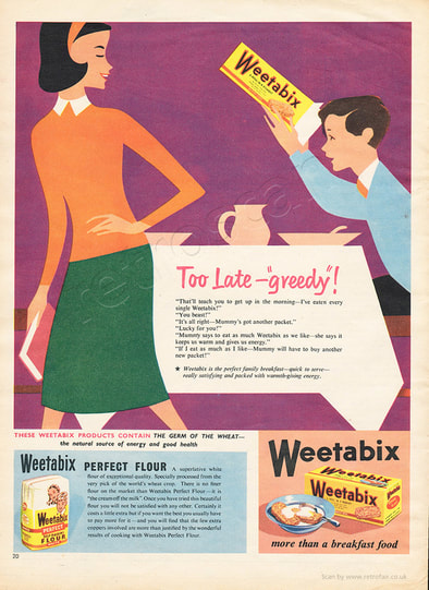 1958 Weetabix - unframed vintage ad