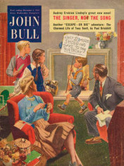 1952 John Bull Front Cover Family in living room