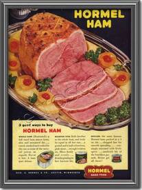 1948 vintage Hormel Ham ad