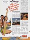 1953 TWA Vacations - vintage