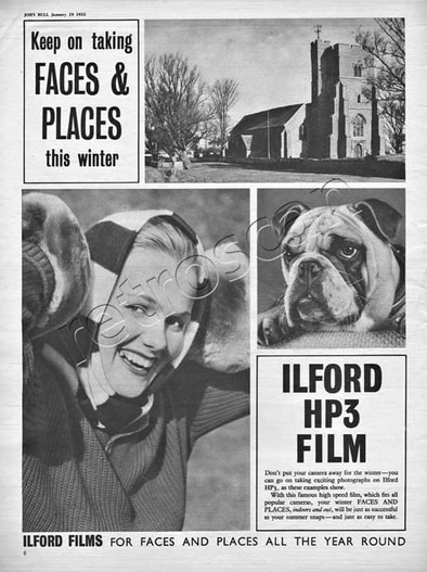 vintage Ilford Films ad