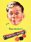 1955 Fruit Gums - vintage ad