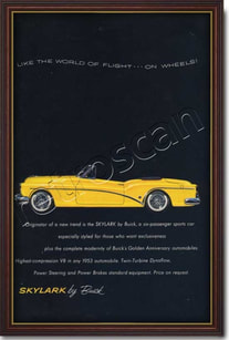 vintage 1953 Buick Skylark ad