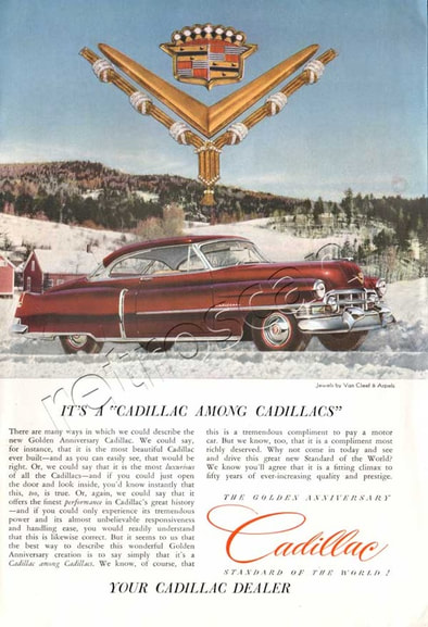 1952 vintage Cadillac ad