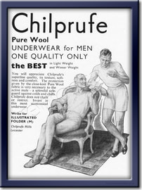 1958 Chilprufe Underwear - framed preview vintage ad