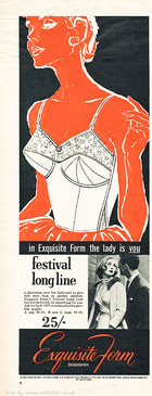 1958 Exquisite Form - unframed vintage ad