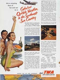 1953 TWA Vacations vintage ad