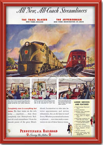 1949 vintage Pennsylvania Railroad advert
