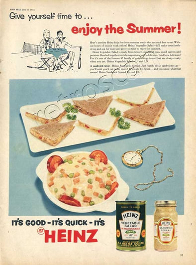 1955 vintage Heinz Vegetable Salad