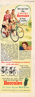 1952 Hecules Bicycles - unframed vintage ad