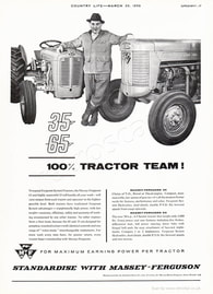 1958 Massey-Ferguson - unframed vintage ad